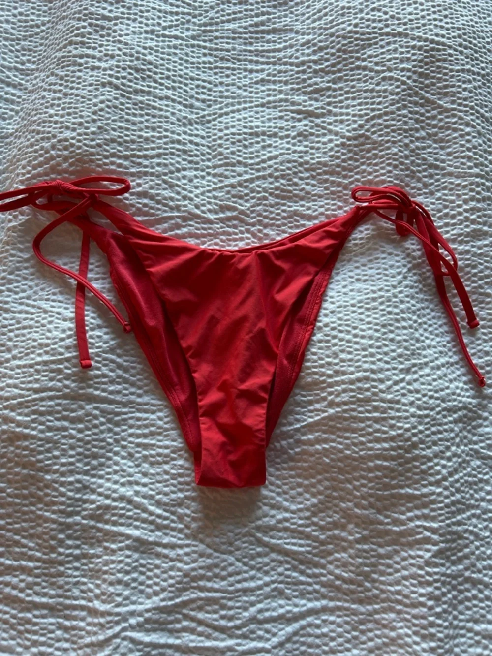Lulu's Red Tie-Side Bikini Bottom